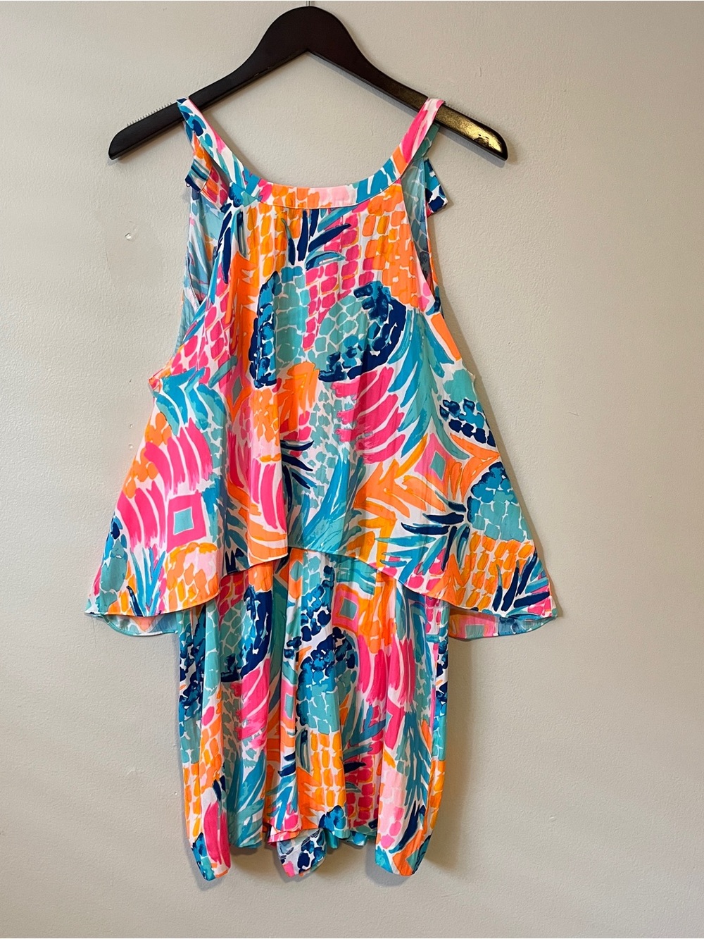 Lilly Pulitzer Edona Romper, Pineapple Print - Picture 4 of 5